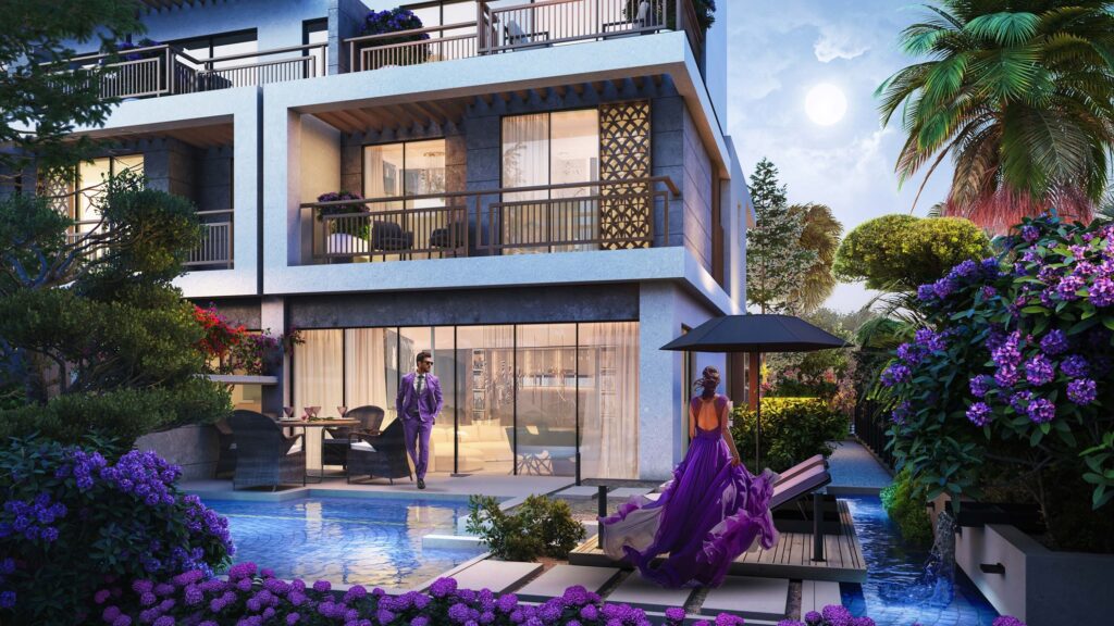 Luxury townhouses at Violet Damac Hills 2 Dubai